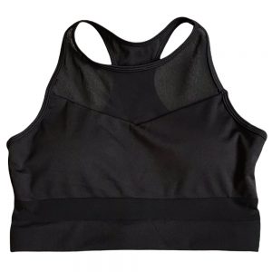 BLACK MESH CROP